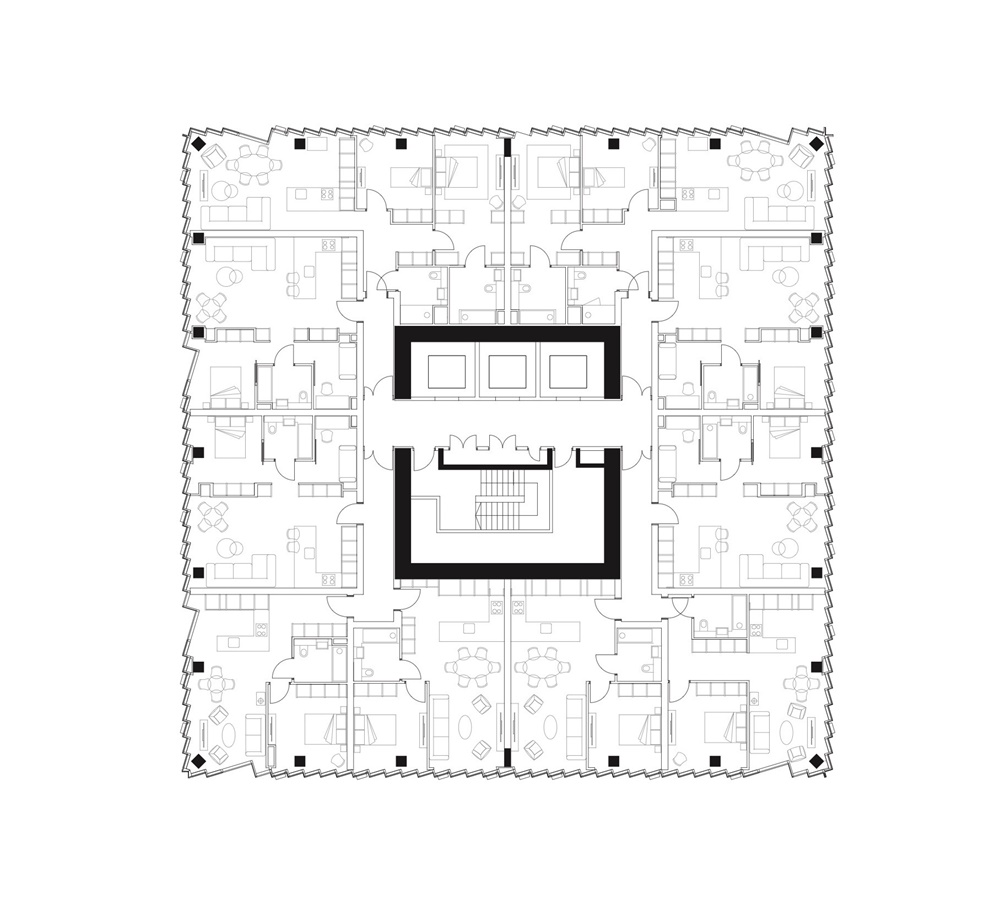 伦敦 Stratford 精品酒店 | Space Copenhagen 打造空中花园与艺术氛围-24