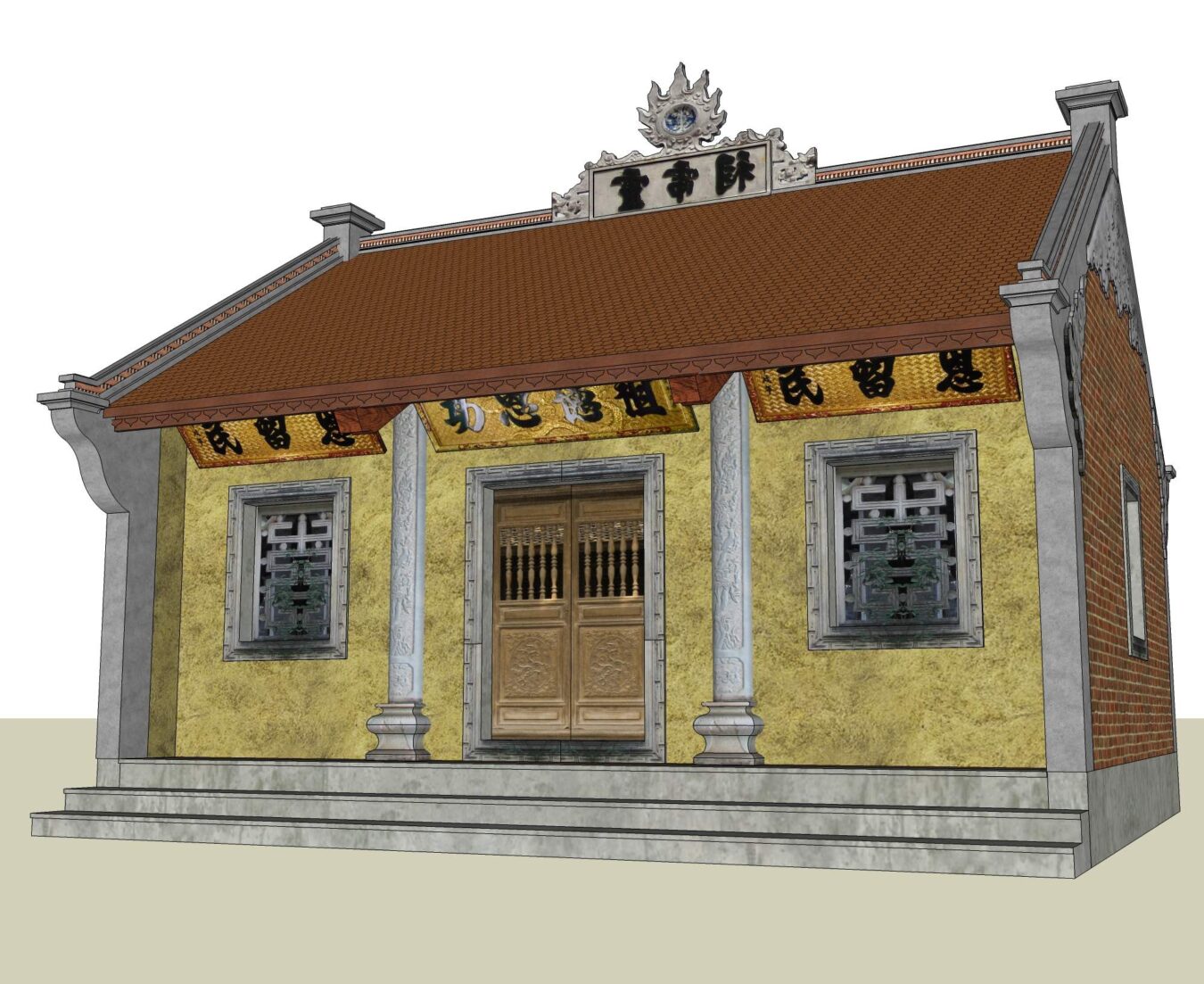 越南古建筑寺庙Sketchup模型库（P6）-10