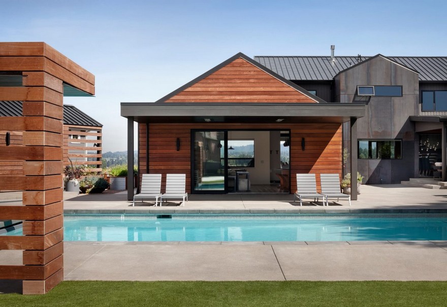 Open Floor Plan Home Featuring a Natural Palette of Steel, Concrete and Walnut-6
