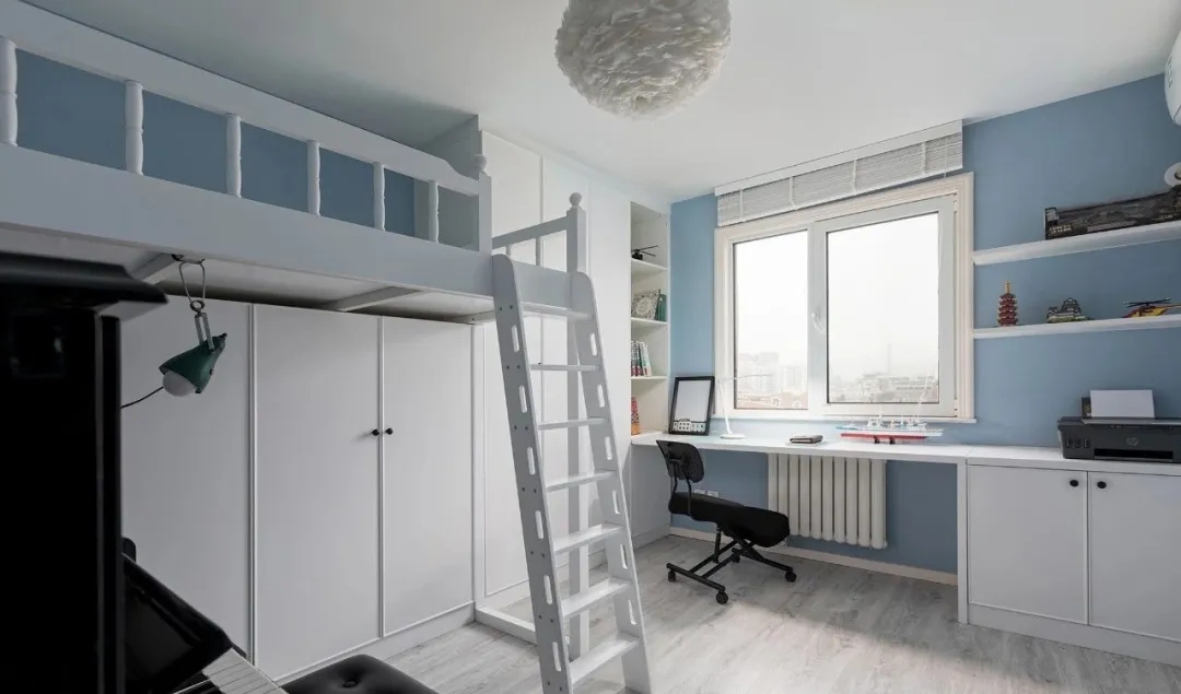 120 平现代简约三口之家,儿童房空间利用高-21
