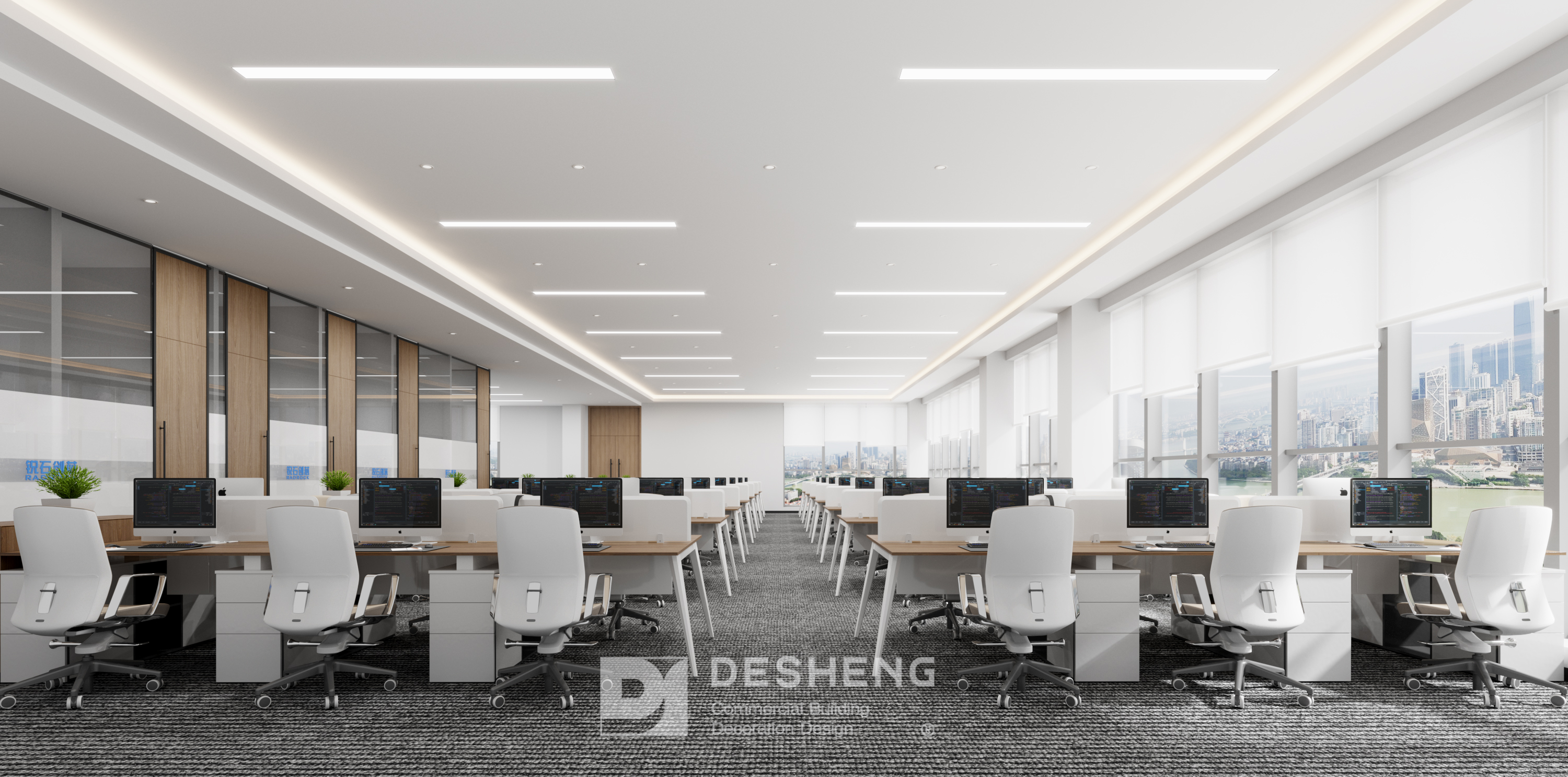 德盛装饰办公装修作品-锐石创芯-7