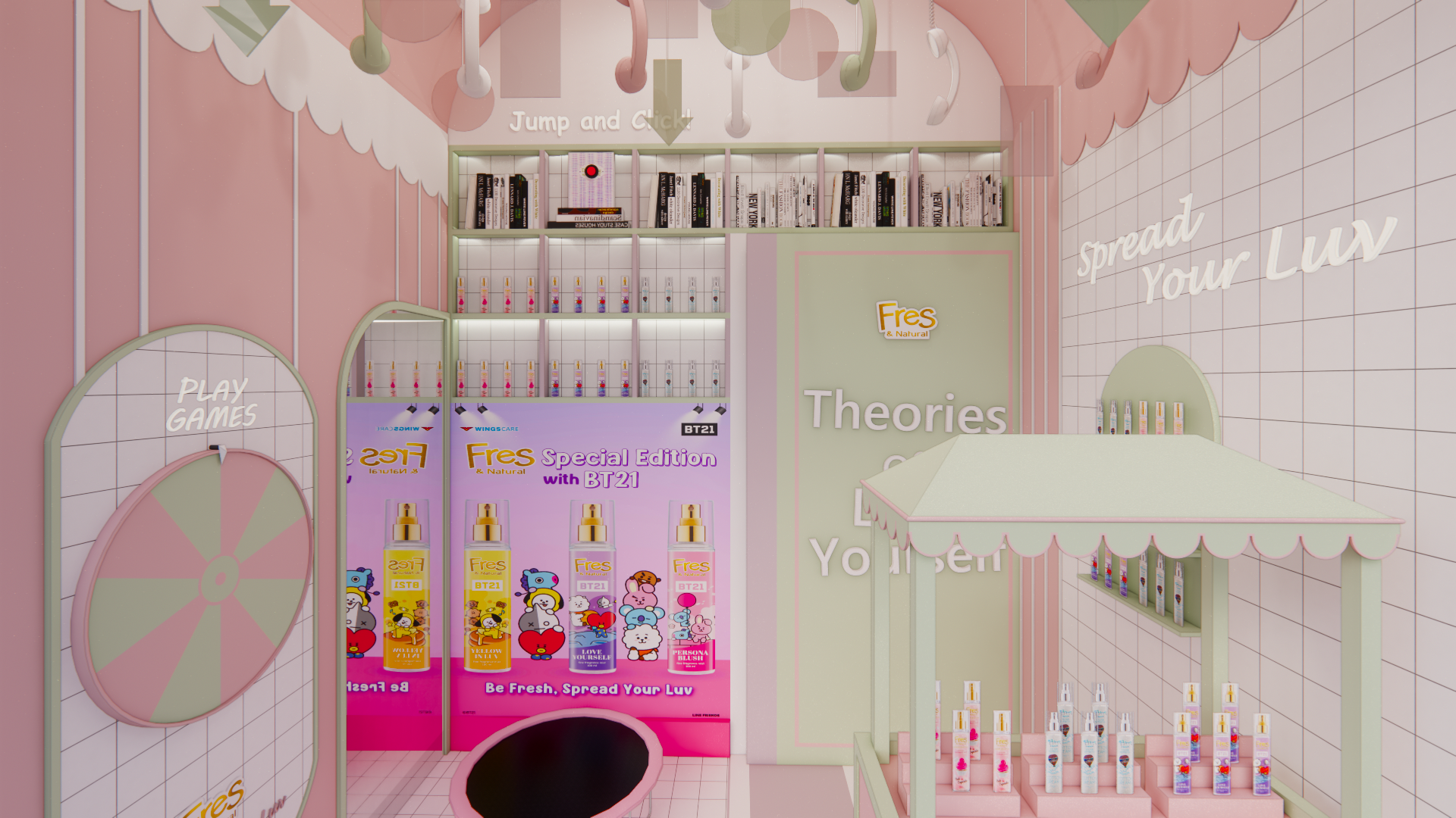 Exhibition Pink Booth Fres & Natural-4