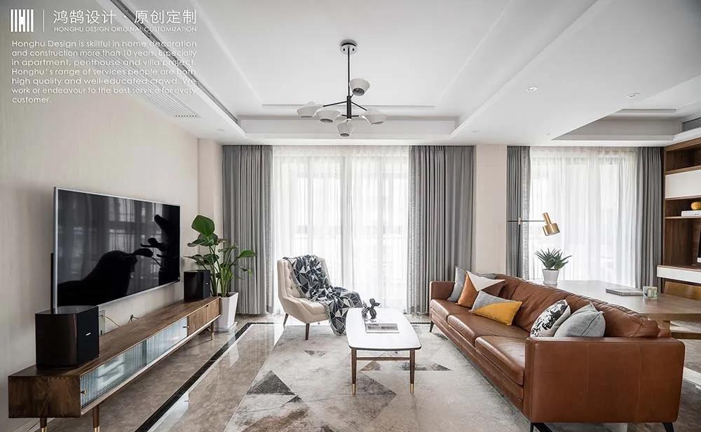 绍兴鸿鹄设计 | 平层北欧风 | 140㎡自然舒适空间-11