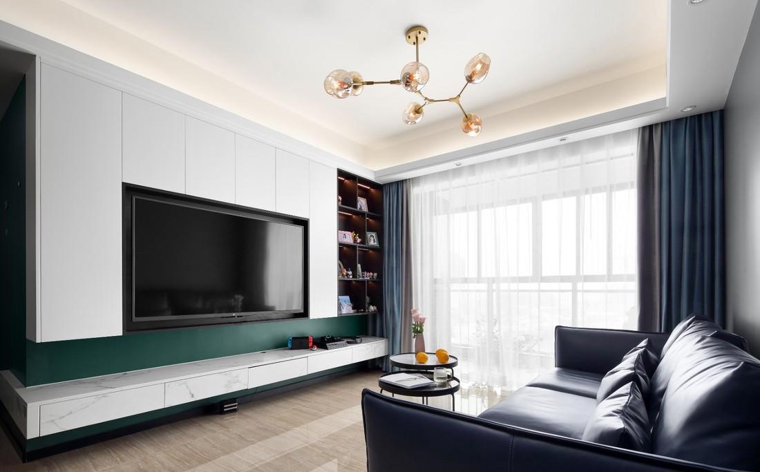 301设计研究所丨平层丨复古色彩与现代元素的完美融合-5