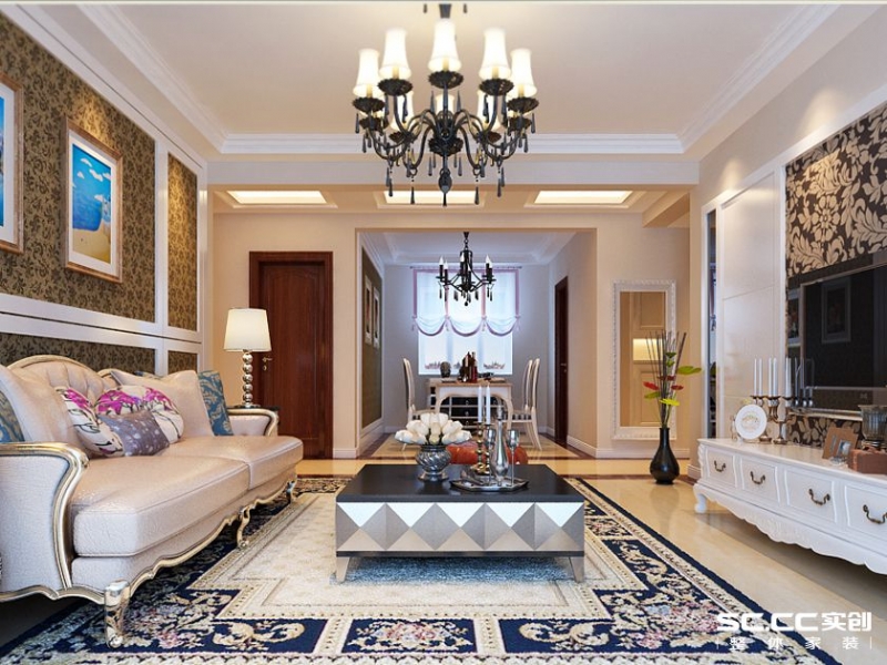 【上海实创装饰】绿洲城市花园115平简欧温馨家居生活-4