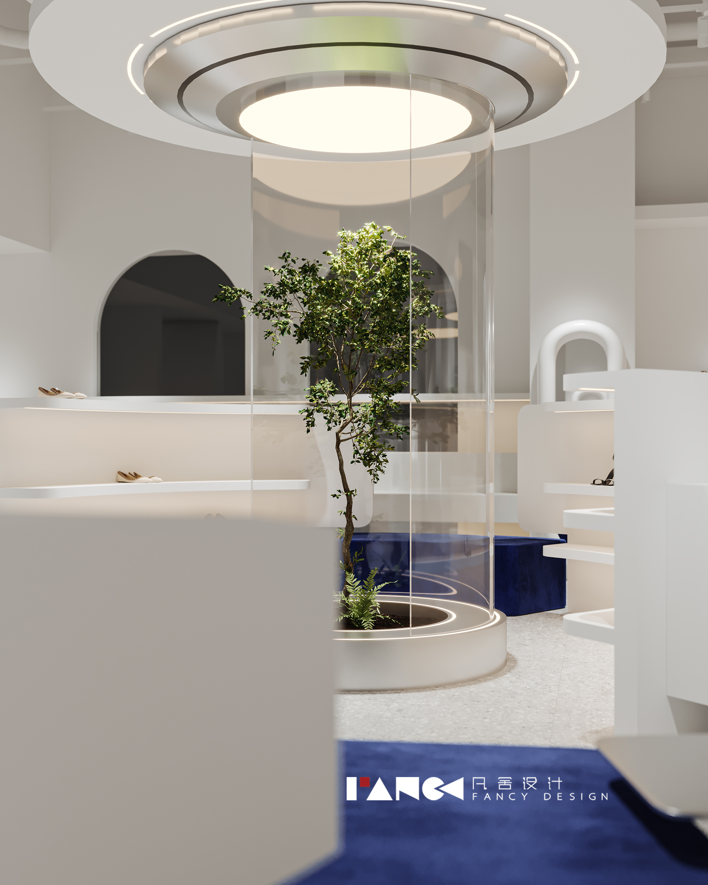 现代风格鞋店效果图表现-10