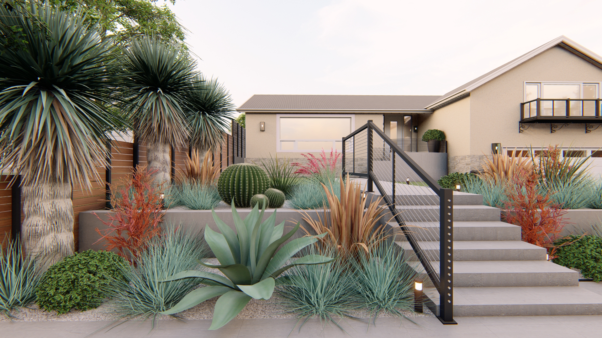 Small modern yard-1