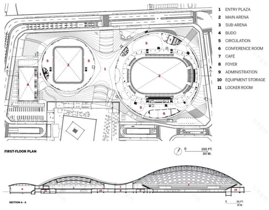 香川穴吹竞技场丨日本丨SANAA建筑事务所(妹岛和世,西泽立卫领衔)-49