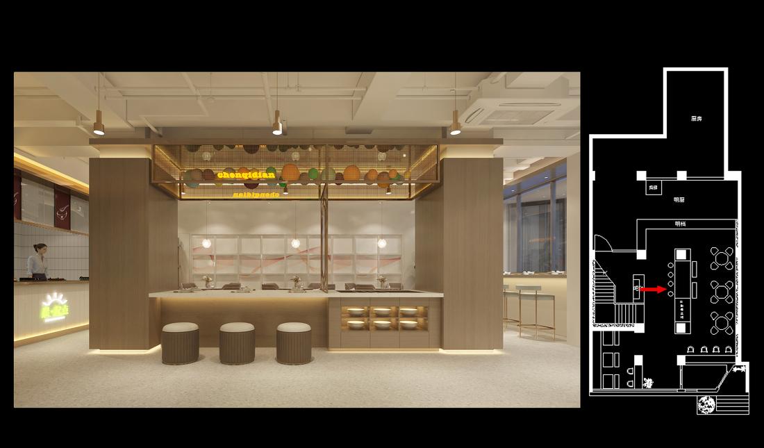 现代工业风格餐厅设计-11