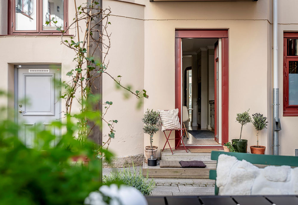 瑞典 84 平米粉色餐厅公寓设计-26