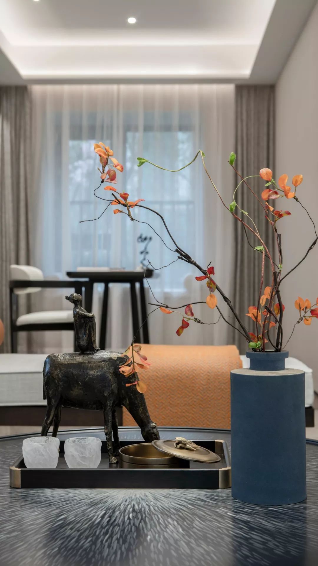 金科·集美东方样板房 | 现代手法呈现东方哲美-8