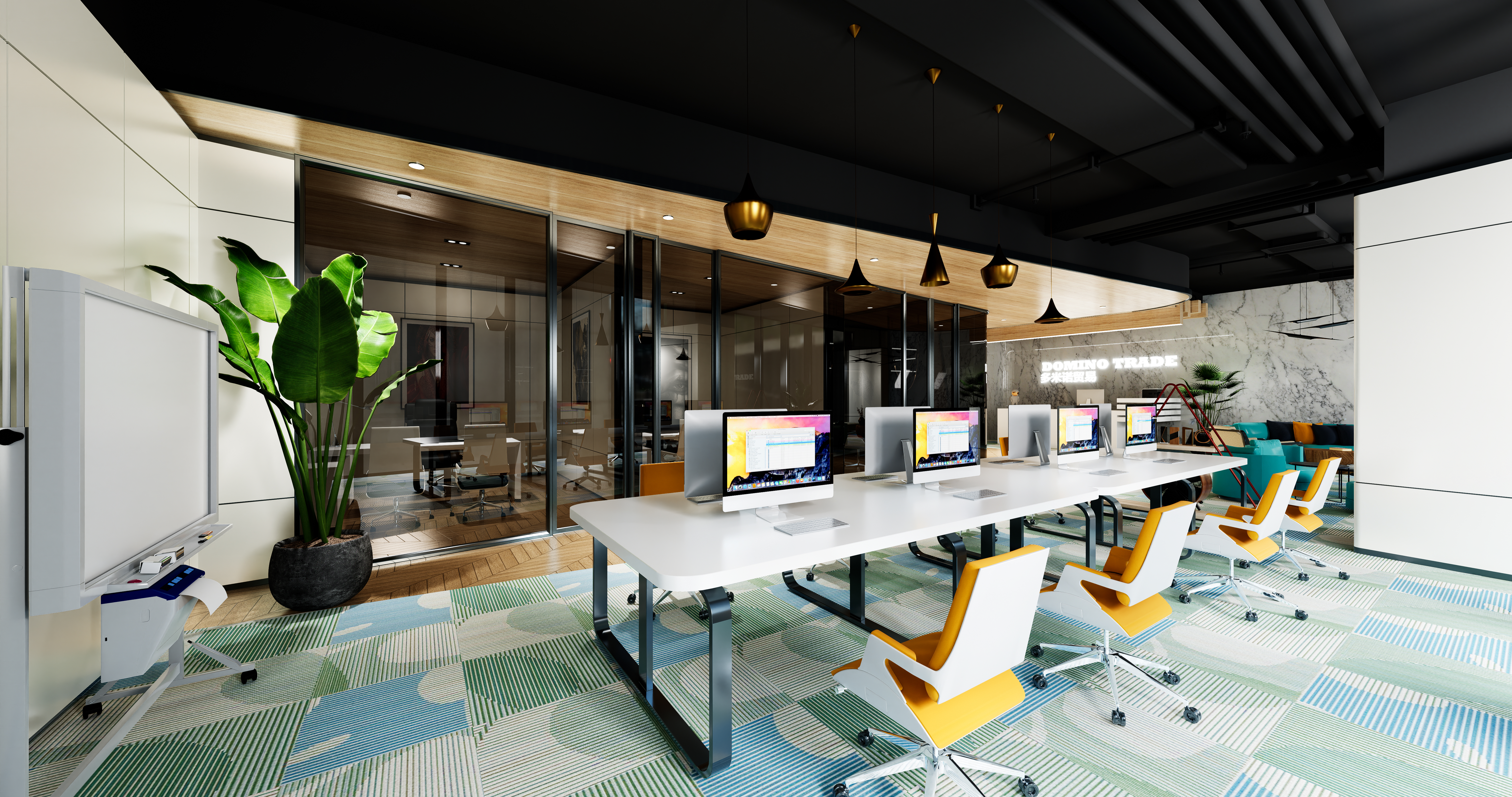 多米诺贸易办公室丨中国丨VR GROW STUDIO-11