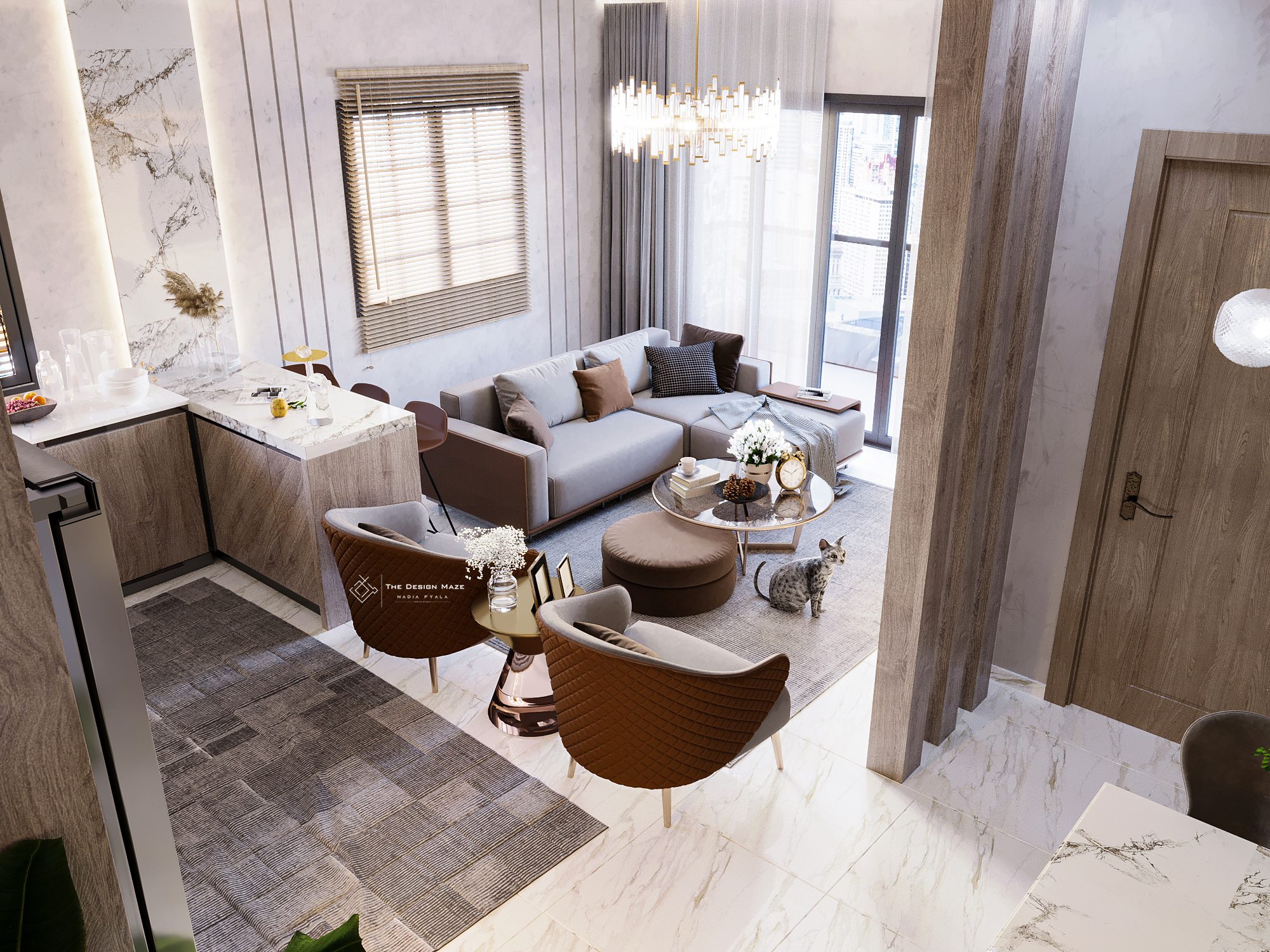 单色住宅工作室丨Palestine丨Nadia Fyala-10