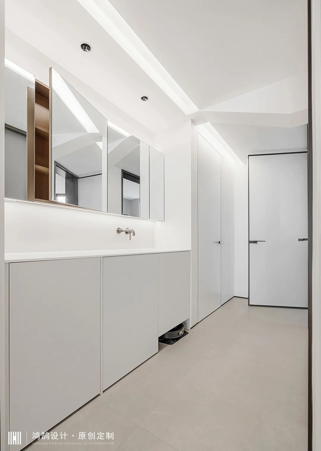 160㎡轻盈体量化空间，穿插设计手法，极致的简约-67