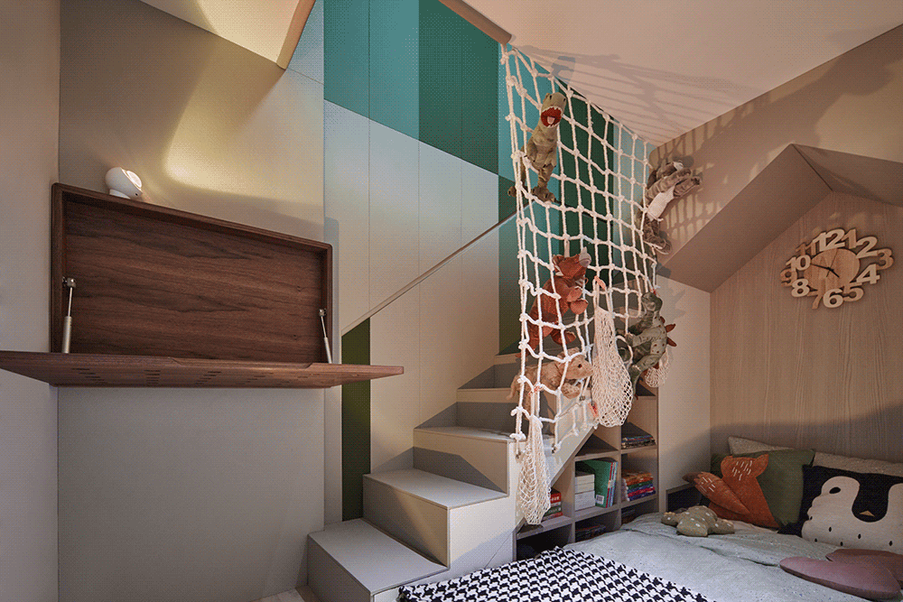 55㎡阁楼变身三层游乐场丨中国深圳丨余颢凌-165