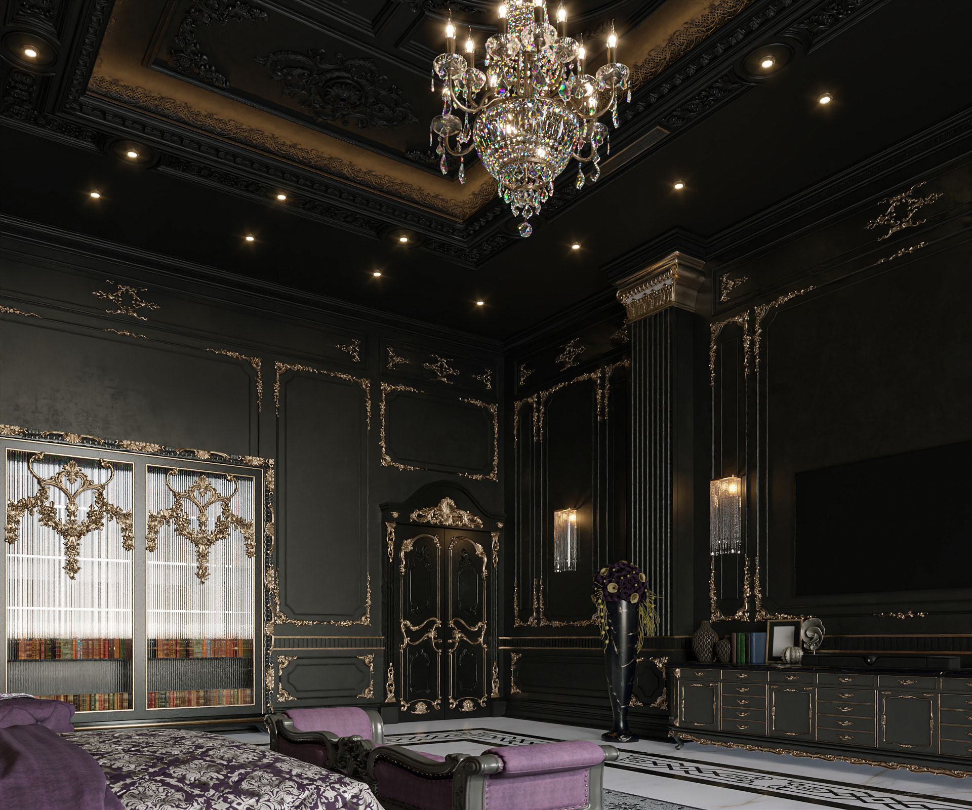 DARK GOTHIC BEDROOM DESIGN-9