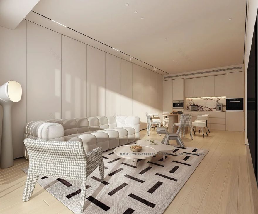 嘉裕公馆平层公寓极简主义空间设计丨TODD 杜特设计-6