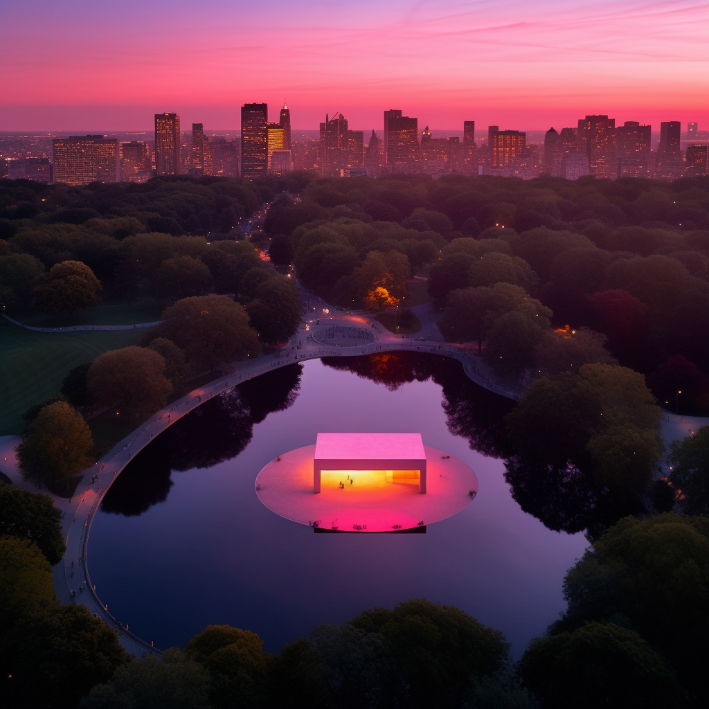 Pavilion inspired by James Turrell-0