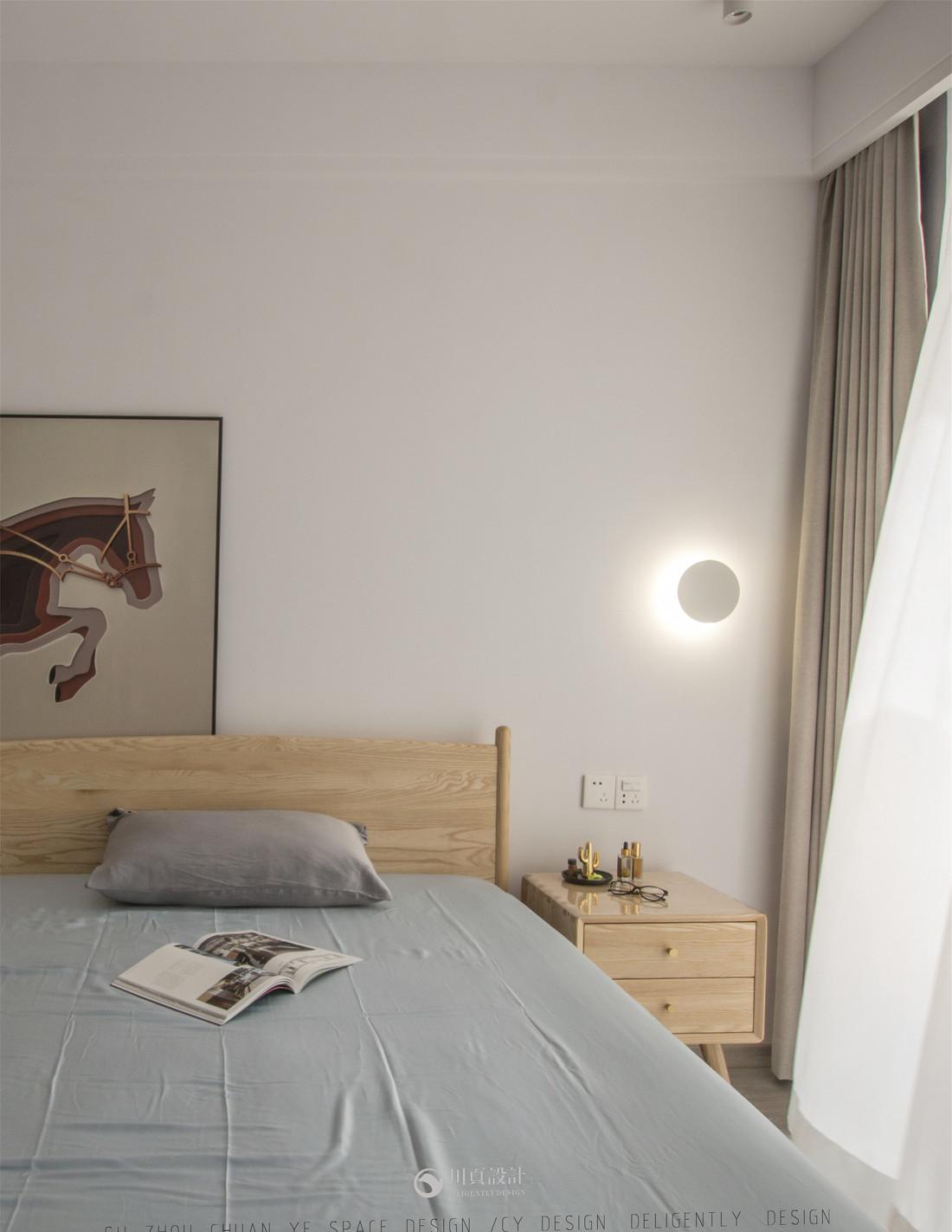 奶白木色极简平层-23