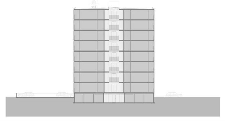 荷兰 Zwolle 市 Hiphouse 公寓楼——玻璃塔中央流通类型的社会住宅-42