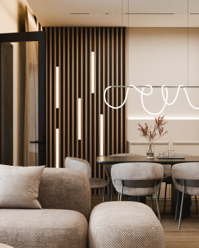 ЖК НОБЕЛЬ 厨房,客厅及卧室设计项目丨Овечкин Сергей