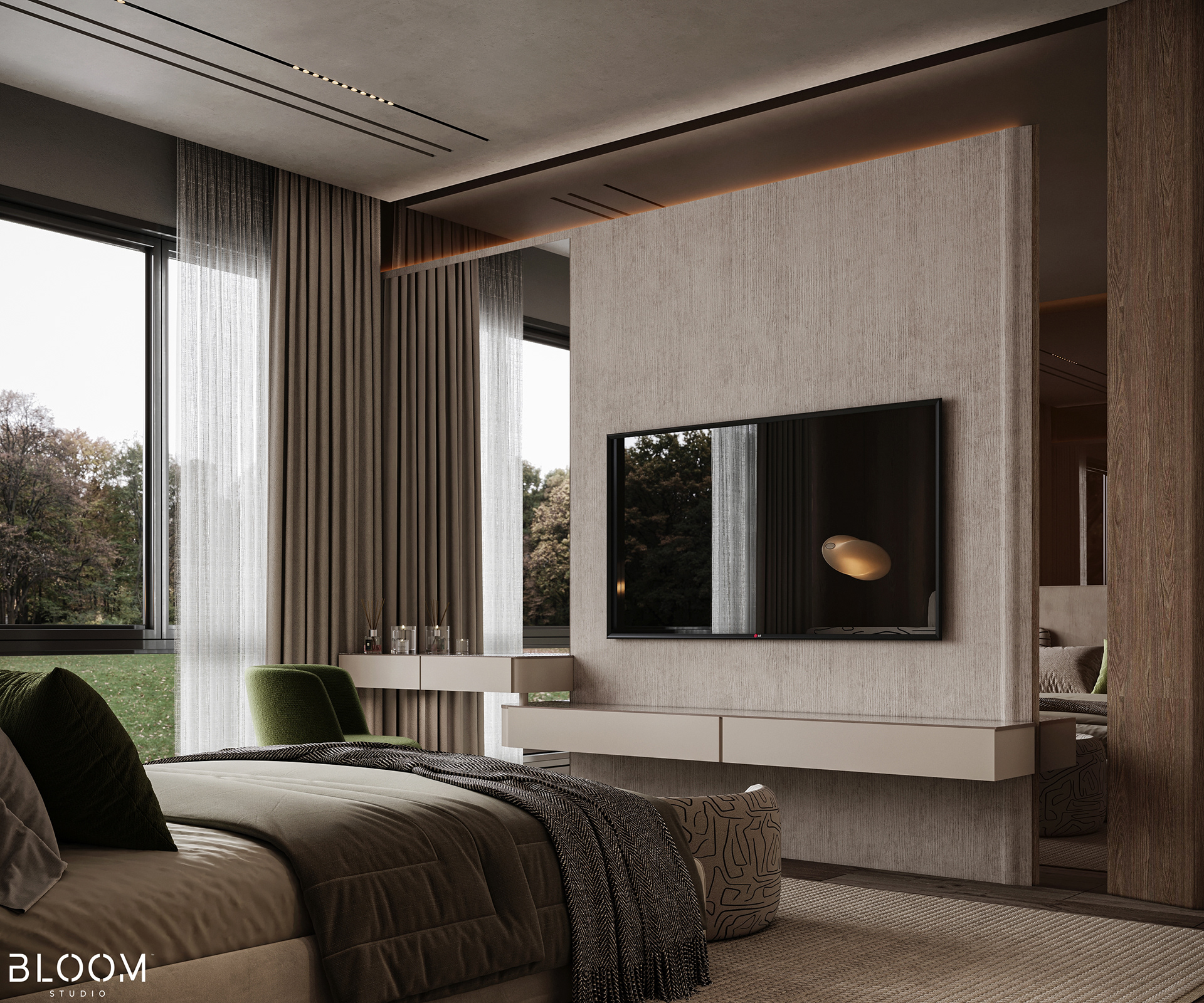 主卧室丨沙特阿拉伯丨Bloom Studio-5