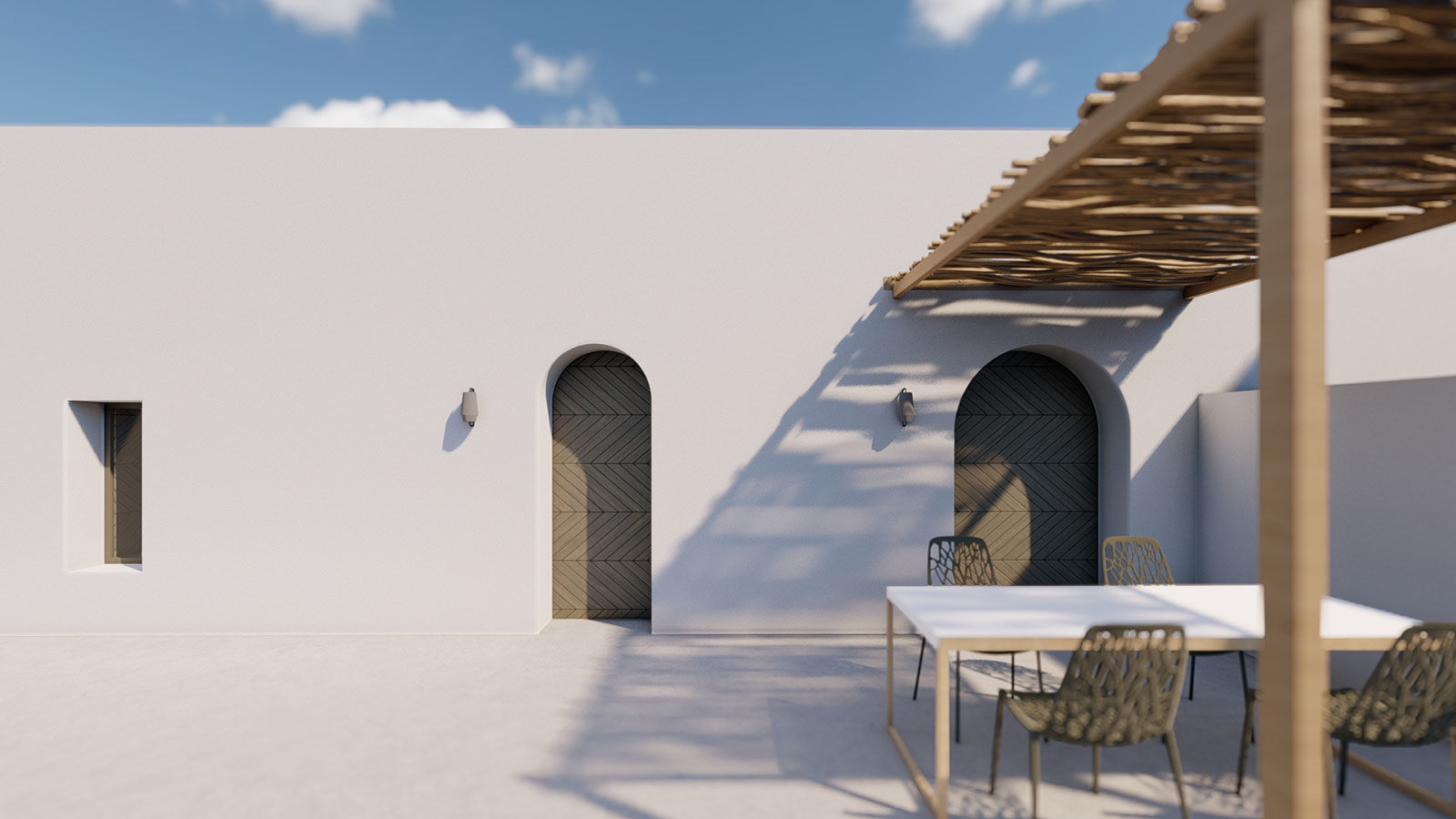 Arched residencies in Santorini island | iraisynn attinom-17