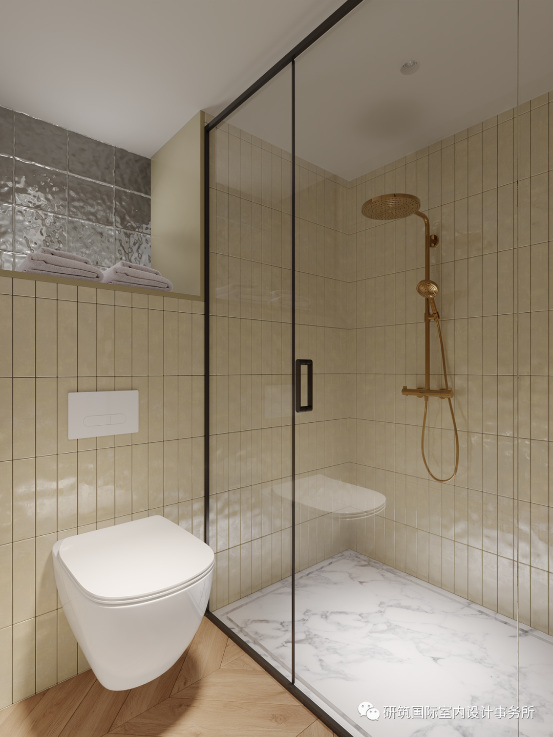 都市经典小区美式奶油风设计丨中国丰台丨研筑国际室内设计事务所-58