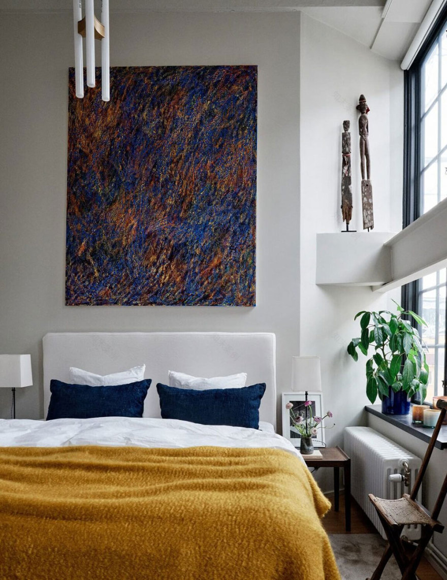 斯德哥尔摩设计师的豪华艺术阁楼公寓-9