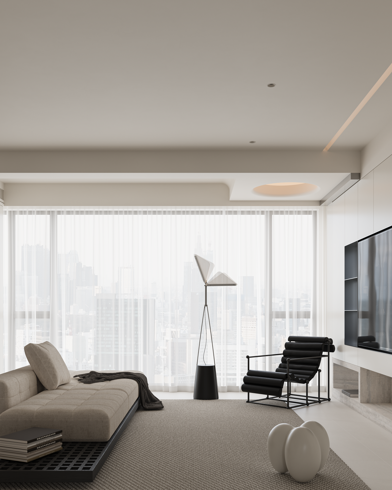 Crema 纯净 · 治愈丨H J SPACE DESING(逅界空间设计)-5