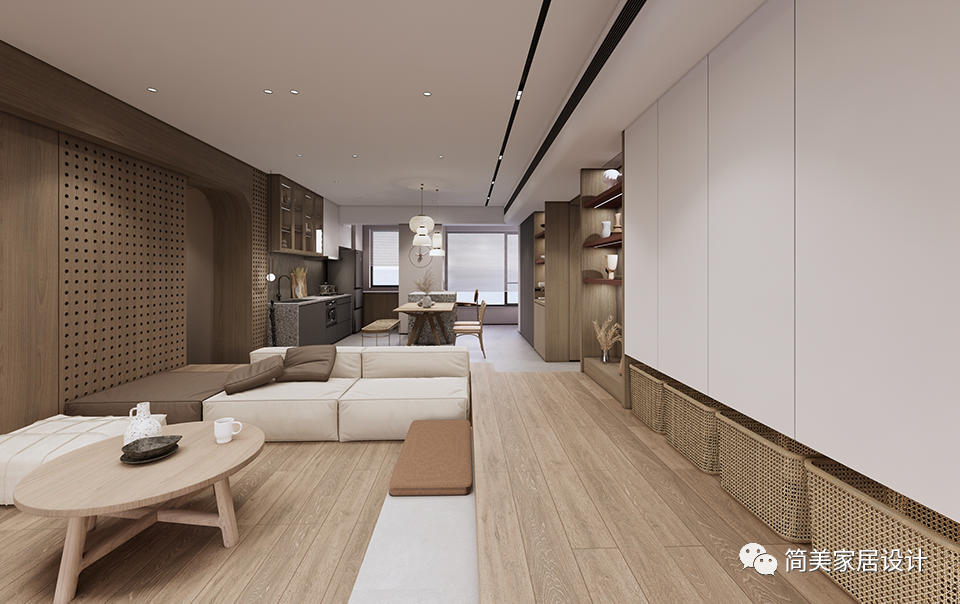 113㎡轻复古原木家居空间设计丨中国广州丨简美设计-54