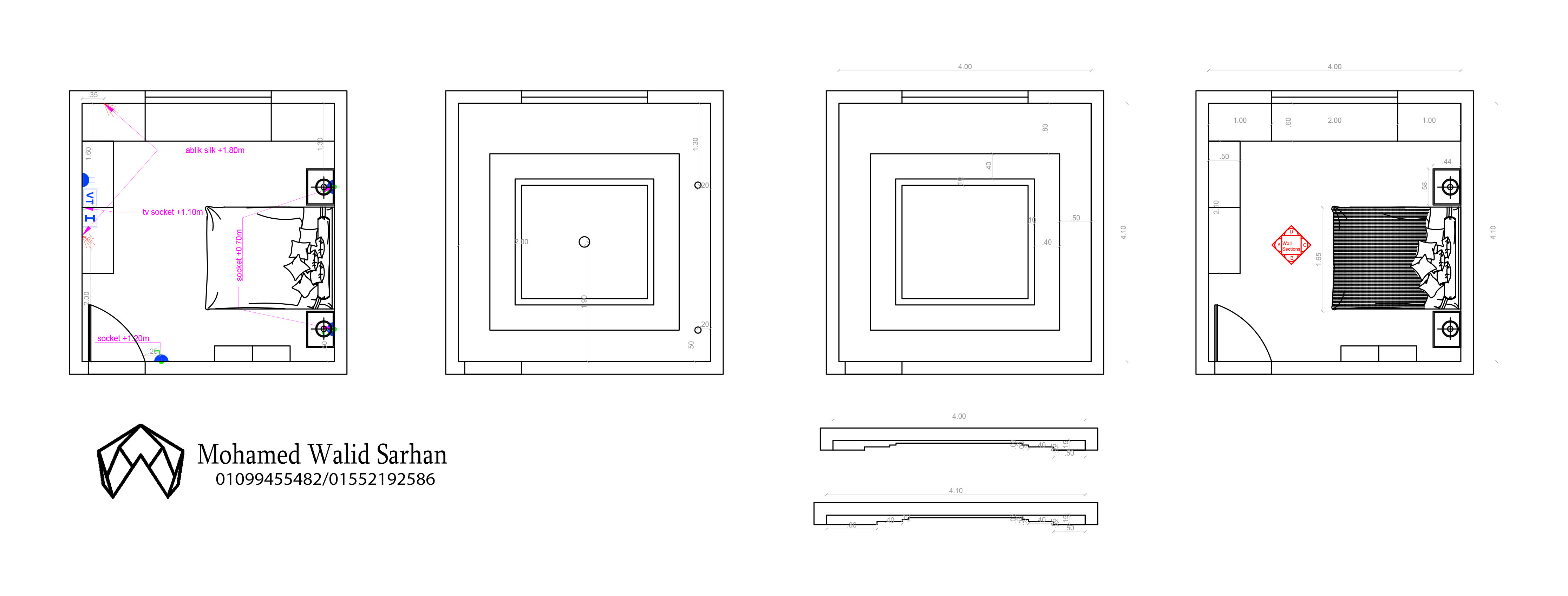 Shopdrawing for boyroom & girlroom-1