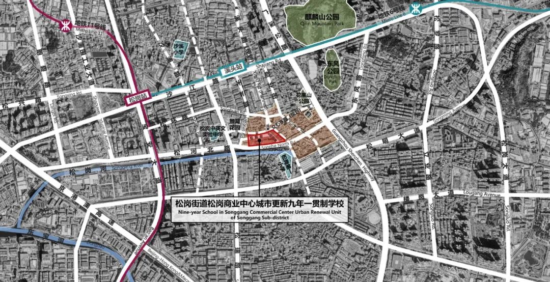 深圳松岗街道松岗商业中心城市更新九年一贯制学校项目丨中国深圳丨立方设计-0