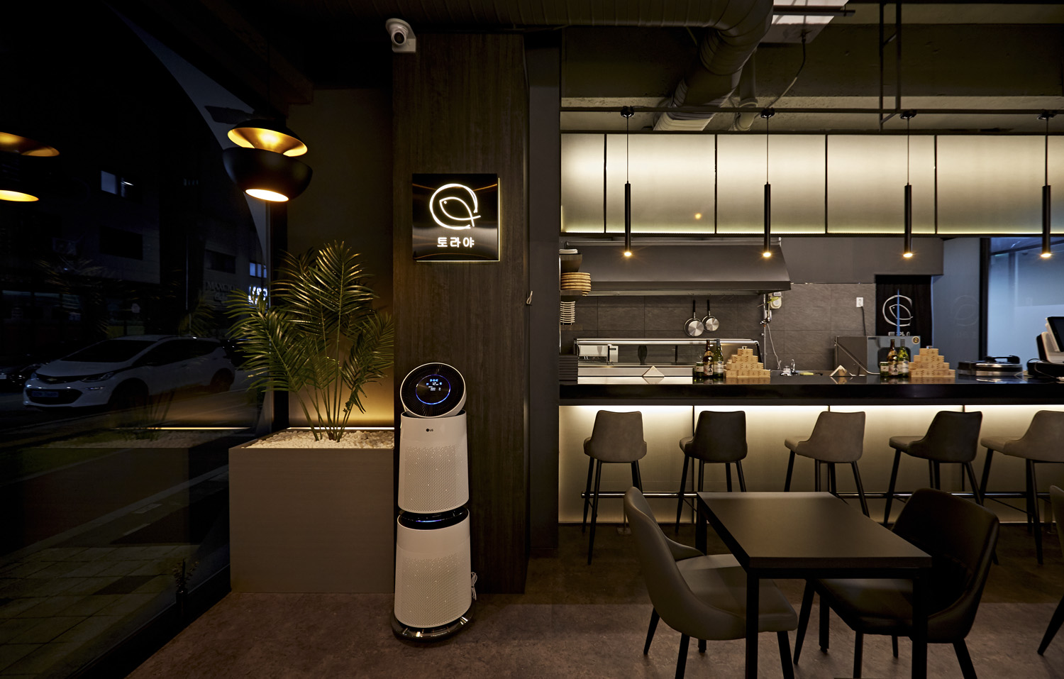 简约氛围的 16 坪韩式餐厅设计-10