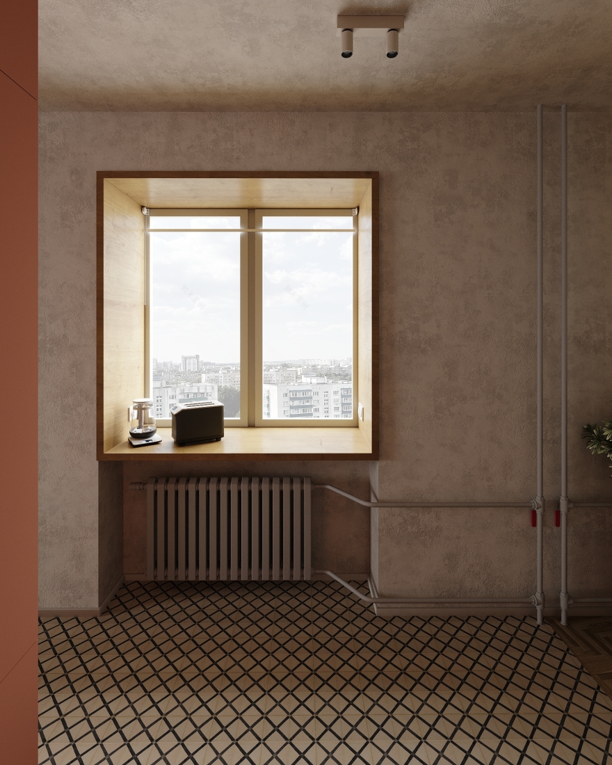 JAPANDI 风格城市公寓室内设计-22