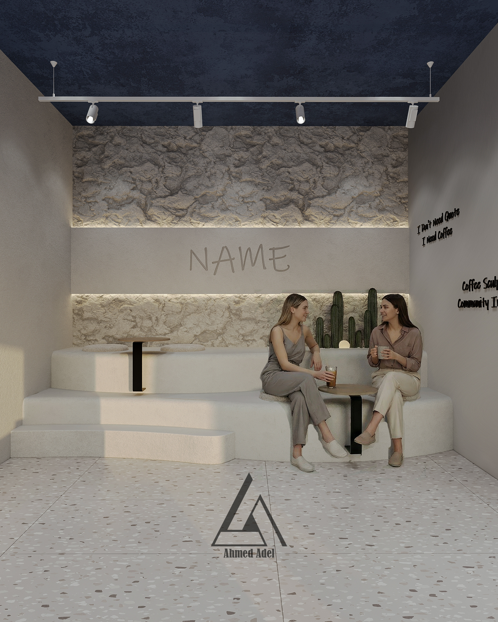 Coffee（Second Floor）咖啡店铺设计丨埃及开罗丨Ahmed Adel-9