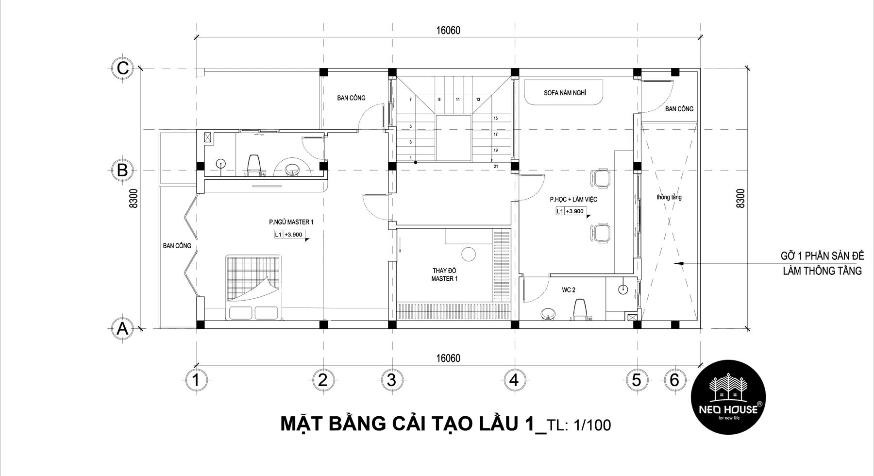 现代三层美宅设计典范 | NEOHouse 打造 Tan Phú 130 平米办公空间-12