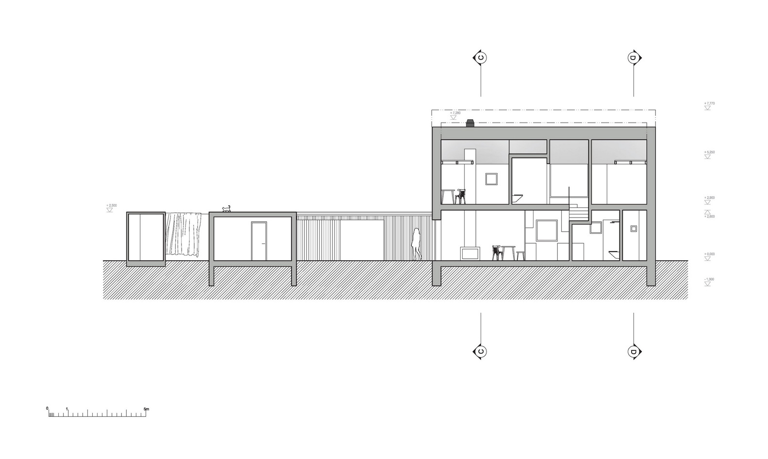 布拉格城市绿洲 · 家庭住宅与后院书房的共生设计-60
