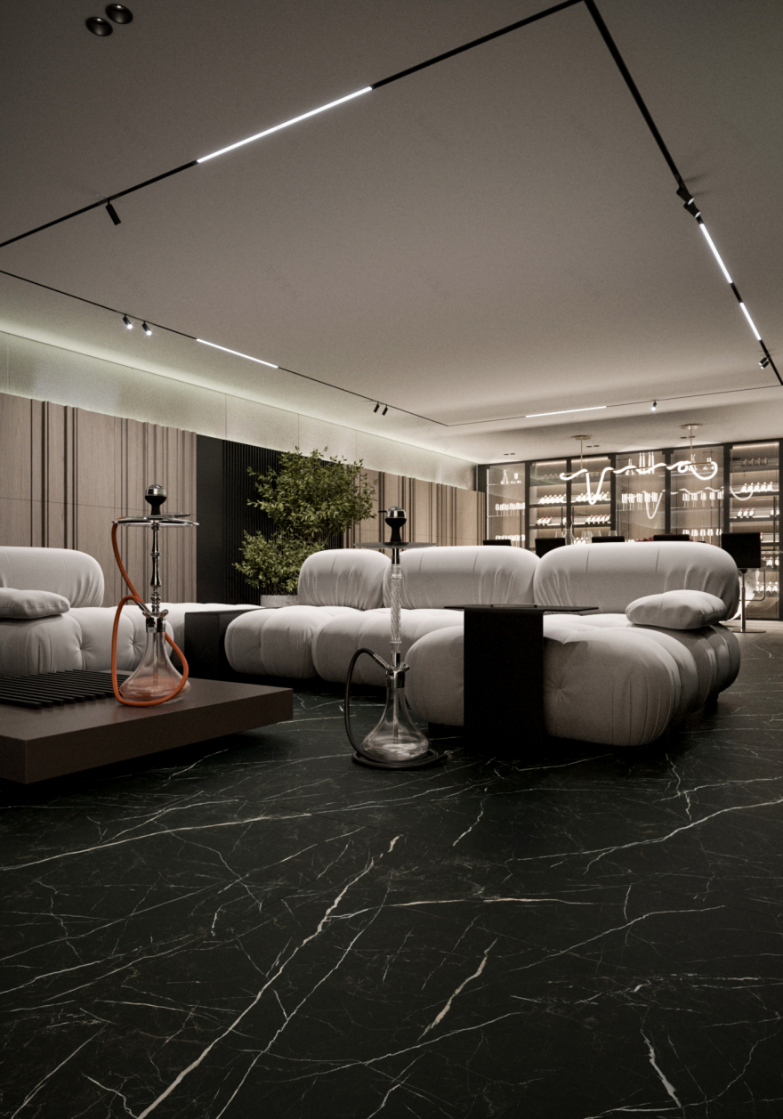 私人住宅内的葡萄酒吧及卡拉OK厅室内设计丨乌克兰罗夫诺丨Beloshchuk Design Studio-10