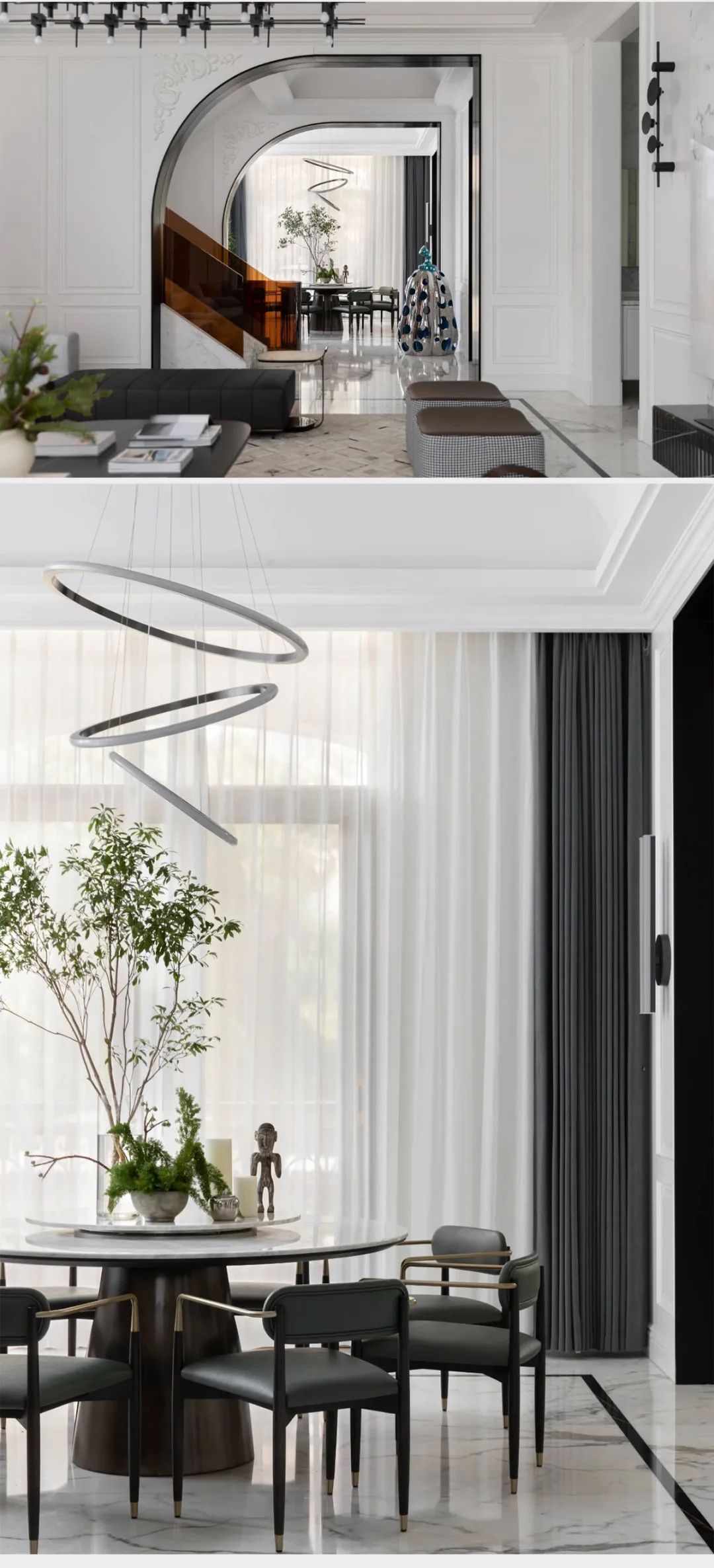 750m²典雅法式风情，经典黑白配-6