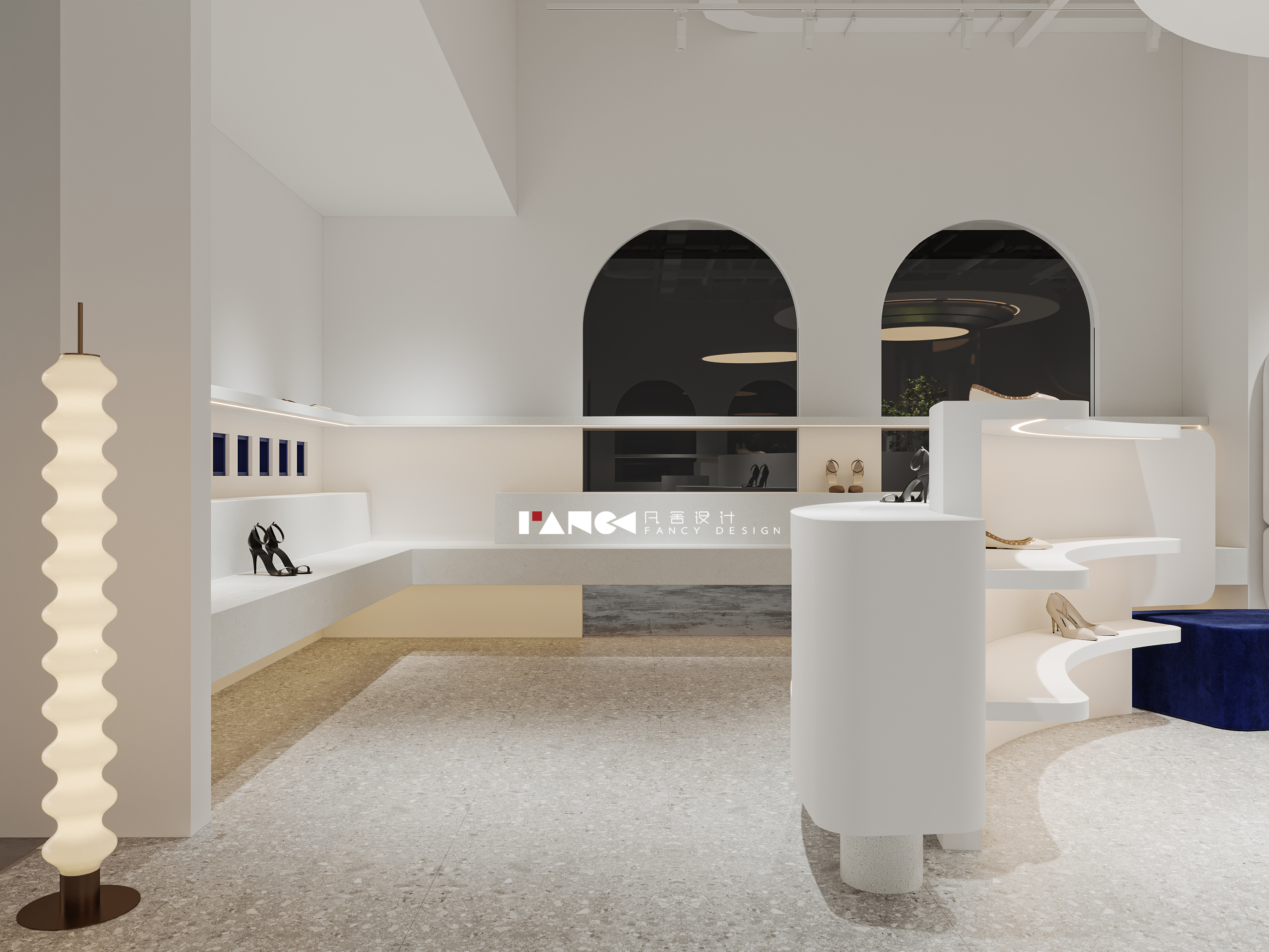 现代风格鞋店效果图表现-13