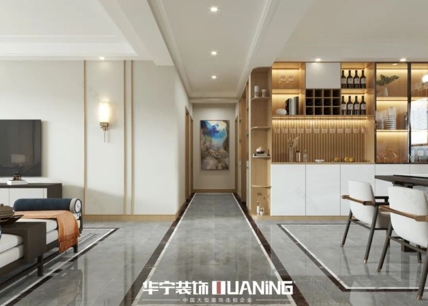 华宁装饰打造日式禅意空间——怡佳花园 130㎡新中风格-74