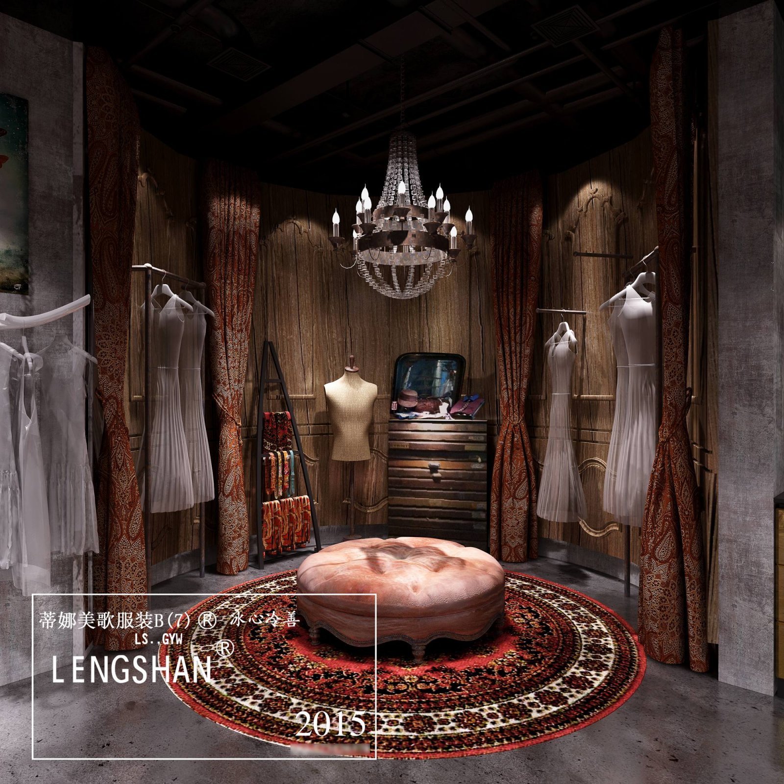 深圳无影空间设计打造蒂娜美歌服装旗舰店-17