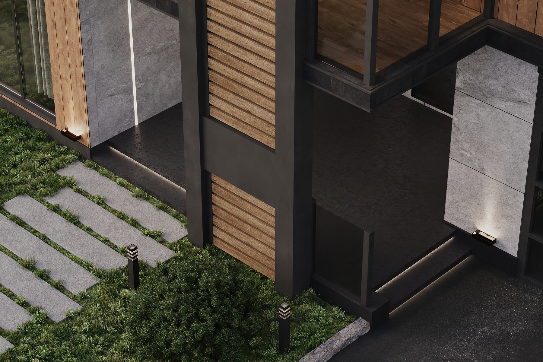 现代郊区小屋-7