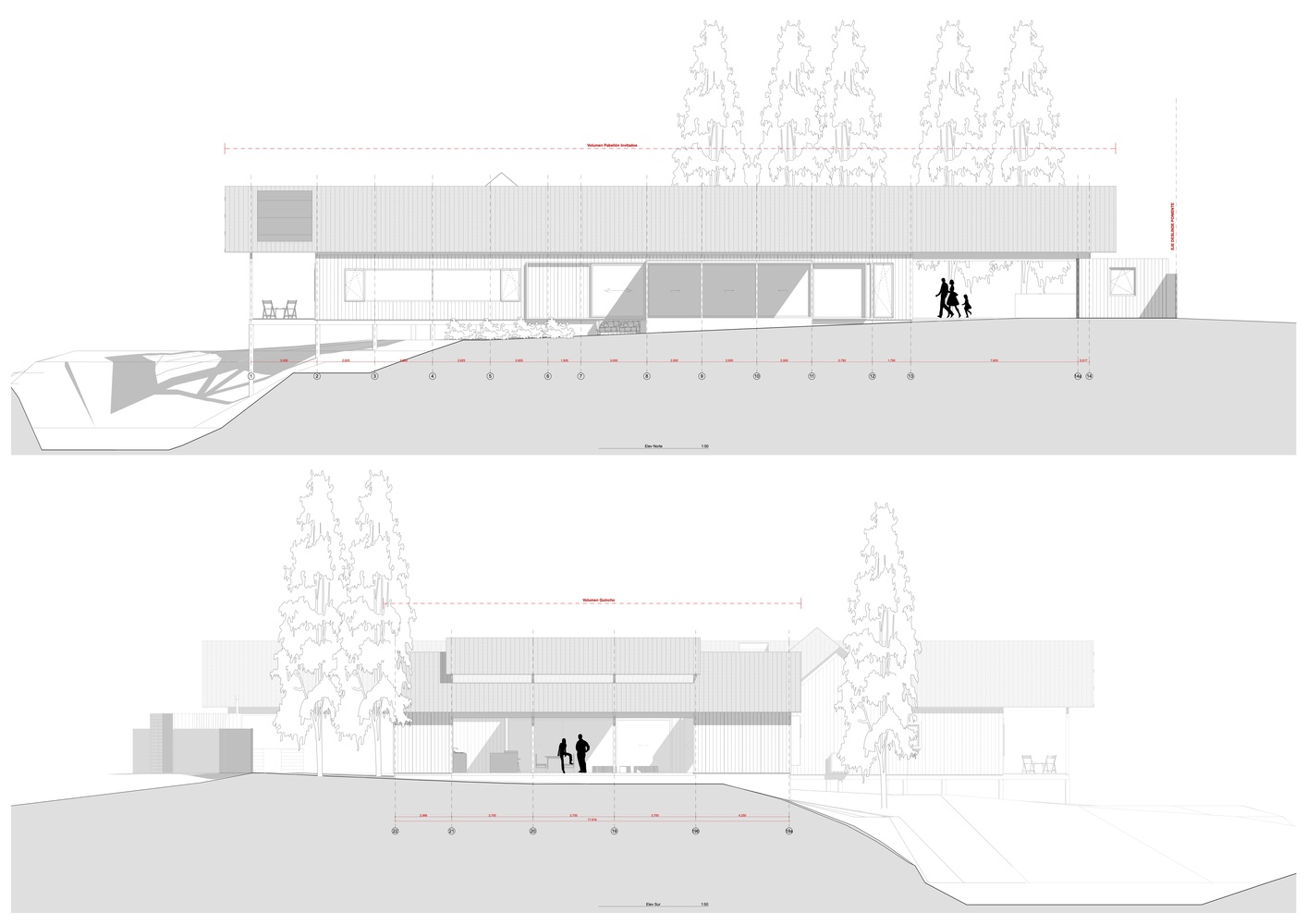 智利红木森林中的周末度假屋-33