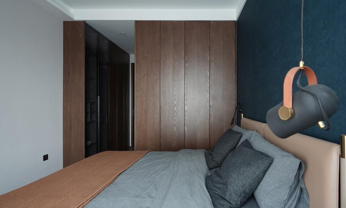 都市独居，孔雀蓝的静谧空间-13