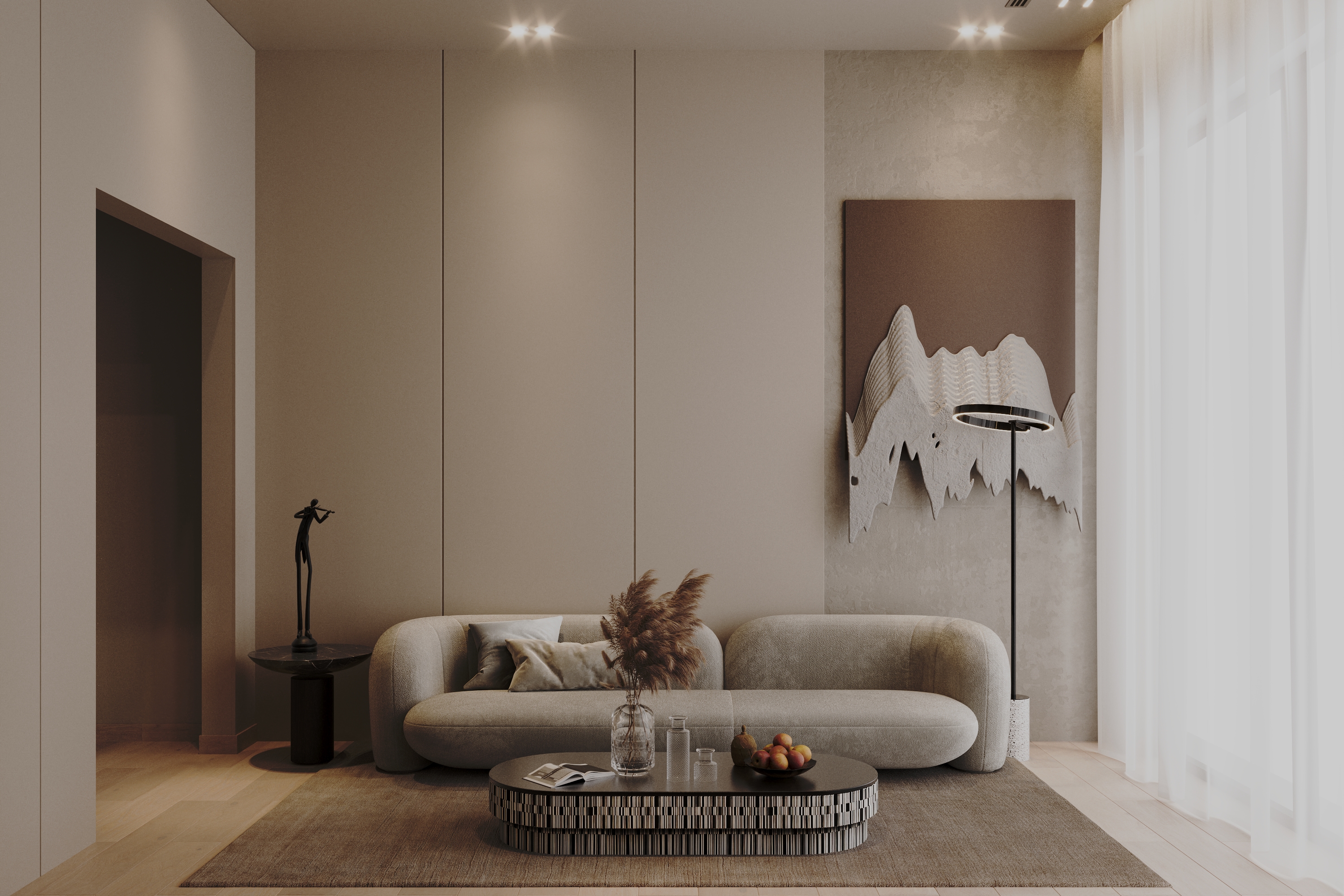 Minimal earth bedroom-2