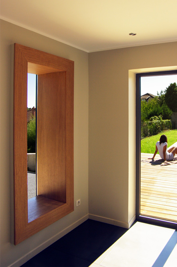 Caluire当代木结构及Viroc板扩建住宅项目丨法国丨MTU  Dank Architectes-25