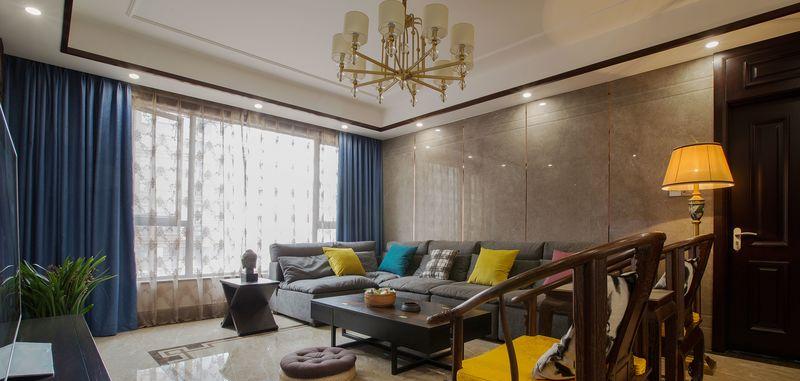 紫金城140平新中式三房两厅实景展示-14