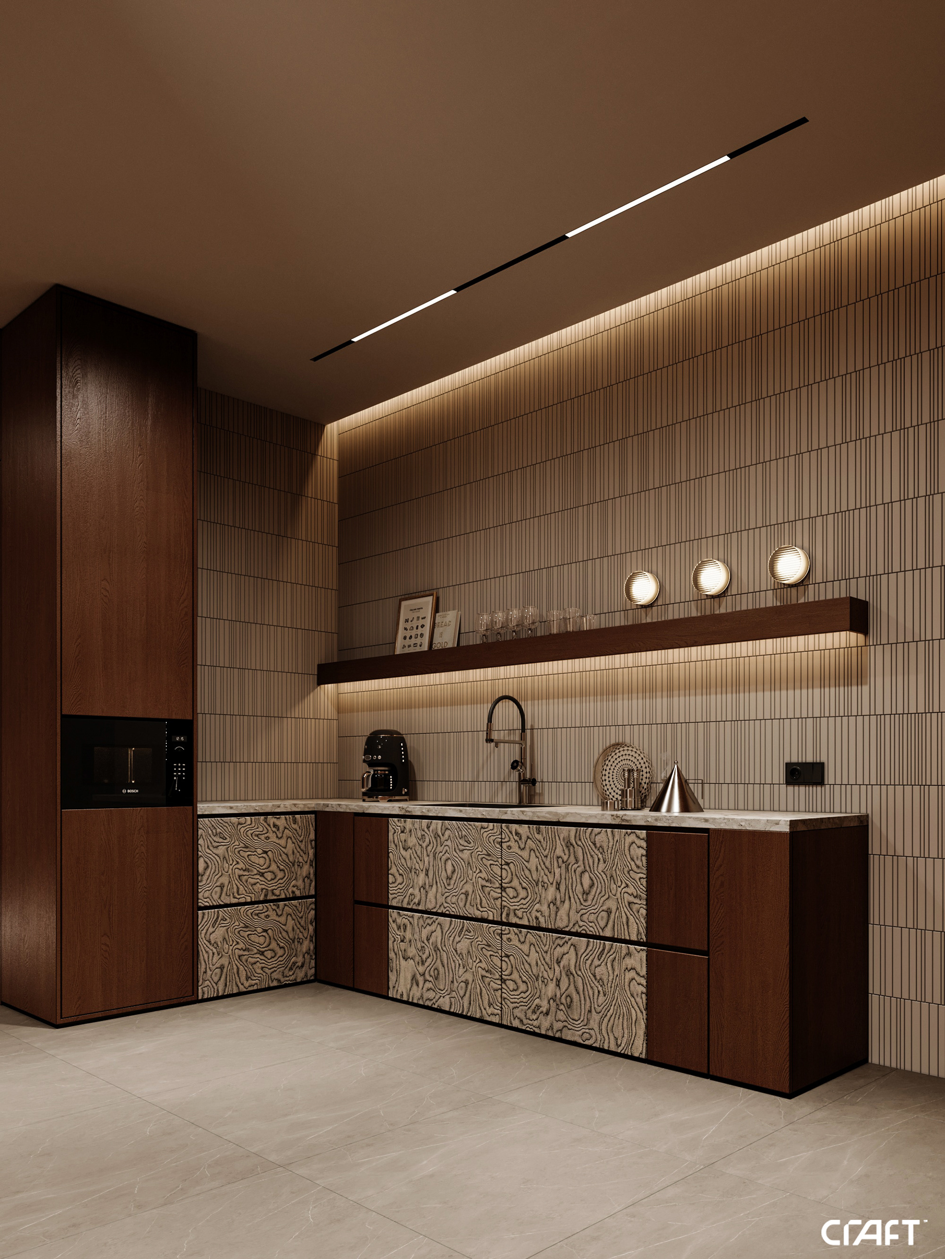 起居空间·健身房·小厨房丨沙特阿拉伯丨Square Meter Office-29